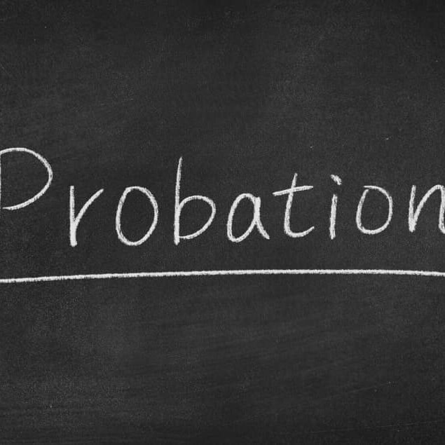 The word probation written on a chalkboard